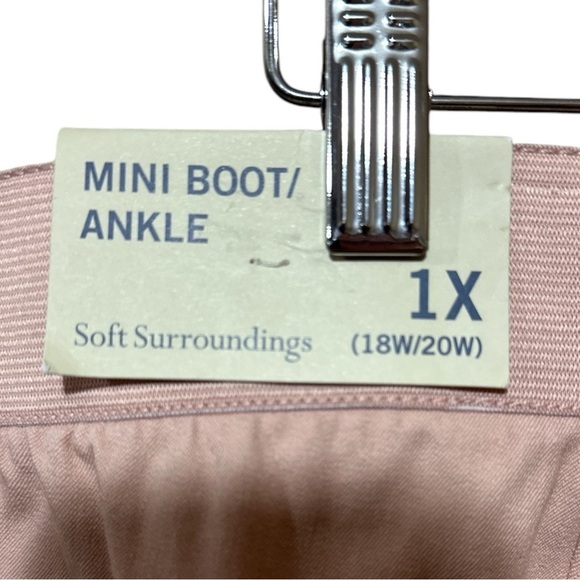 NWT - Soft Surroundings Mini Boot/Ankle Pants - dusty pink - Size 1X - Picture 4 of 4